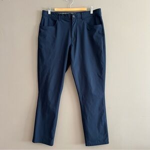 Puma Enjoy Golf Chino Pants Flat Front Performance Tech Stretch Navy 34x30